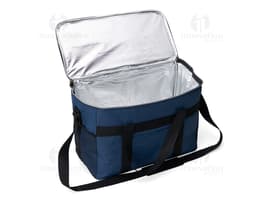 Borsa térmica de 33 litros en nylon negro moderna y elegante. Perfecta para viajes, negocios o ocio. Mantén tus alimentos y