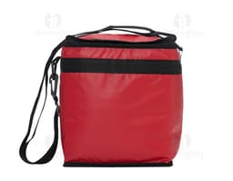 Bolsa térmica de 11 litros em nylon, ideal para viagens e passeios. Com alça resistente e zíper, mantém seus alimentos e