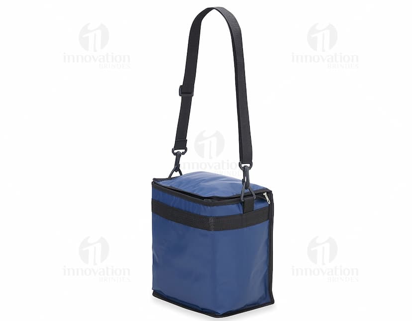 Bolsa térmica 11 litros para viagem, ideal para manter seus alimentos frescos e bebidas geladas. Feita de nylon resistente, com alça para transporte e fecho em zíper. Perfeita para suas aventuras, seja em viagens ou passeios. Leve, prática e com capacidade total de 11 litros. Garanta a sua!