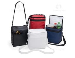 Bolsa térmica 11 litros para viagem, moda casual em nylon com alça, zíper e espaço amplo. Ideal para manter seus alimentos