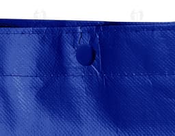 Sacola metalizada de tecido não tecido (TNT) com botão. Textura brilhante e suave, ideal para transporte de objetos. Cor