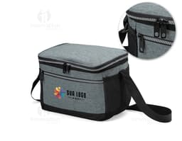 Bolsa térmica 10 litros preta para transporte de equipamentos eletrônicos e fotográficos. Design moderno, feita em couro e