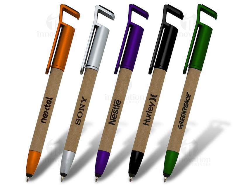 caneta ecológica com suporte Personalizado