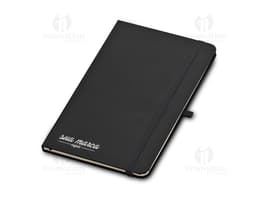 Bloco de Anotações 21x14 - Ideal para organizar suas ideias no escritório ou em reuniões. Feito em couro e com design