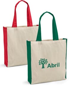 Sacola de algodão sustentável, perfeita para suas compras. Resistente, prática e eco-friendly. Aproveite nossa promoção e garanta a sua!