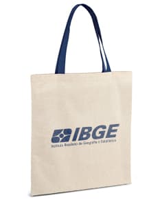 Sacola de algodão marrom para compras e presentes, com design moderno e elegante. Ideal para uso pessoal ou comercial. Compre agora e leve para casa essa peça de qualidade!