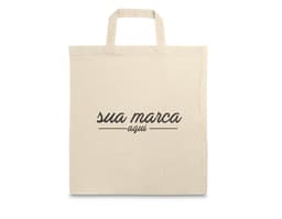 Sacola de Algodão 370 x 410 mm - Ideal para presentes e brindes, com design vintage e sustentável. Resistente e versátil