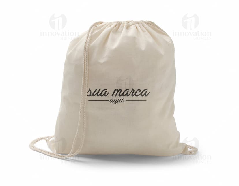 Mochila Saco de Algodão 370 x 410 mm - Prática e estilosa, essa mochila é ideal para quem busca elegância e funcionalidade. Feita em algodão, possui design clean e moderno, perfeito para compor seu look. Leve e espaçosa, é ideal para carregar seus pertences com estilo. Adquira já a sua!