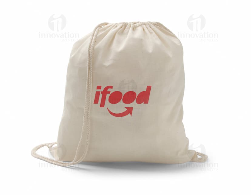 Mochila Saco de Algodão 370 x 410 mm - Prática e estilosa, essa mochila em algodão é perfeita para te acompanhar no dia a dia. Com design clean e acabamento de qualidade, é o acessório ideal para adicionar um toque de elegância ao seu look. Adquira já o seu!