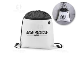 Mochila saco 350x400 mm - Ideal para transporte de brindes e materiais promocionais, design moderno e prático. Perfeita para
