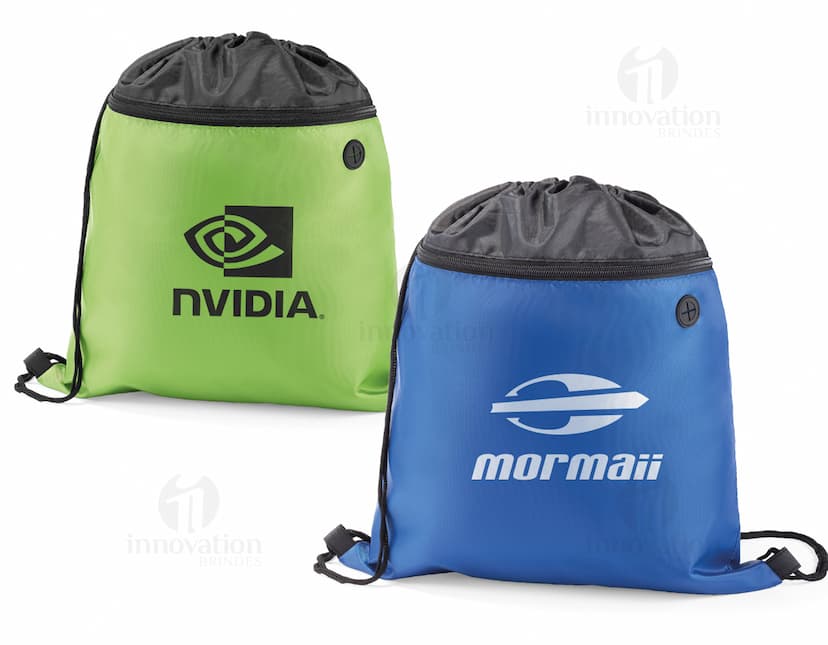 Mochila Saco 350x400 mm - Design moderno e prático para brindes personalizados. Ideal para transportar seus pertences com segurança e estilo. Adquira já!