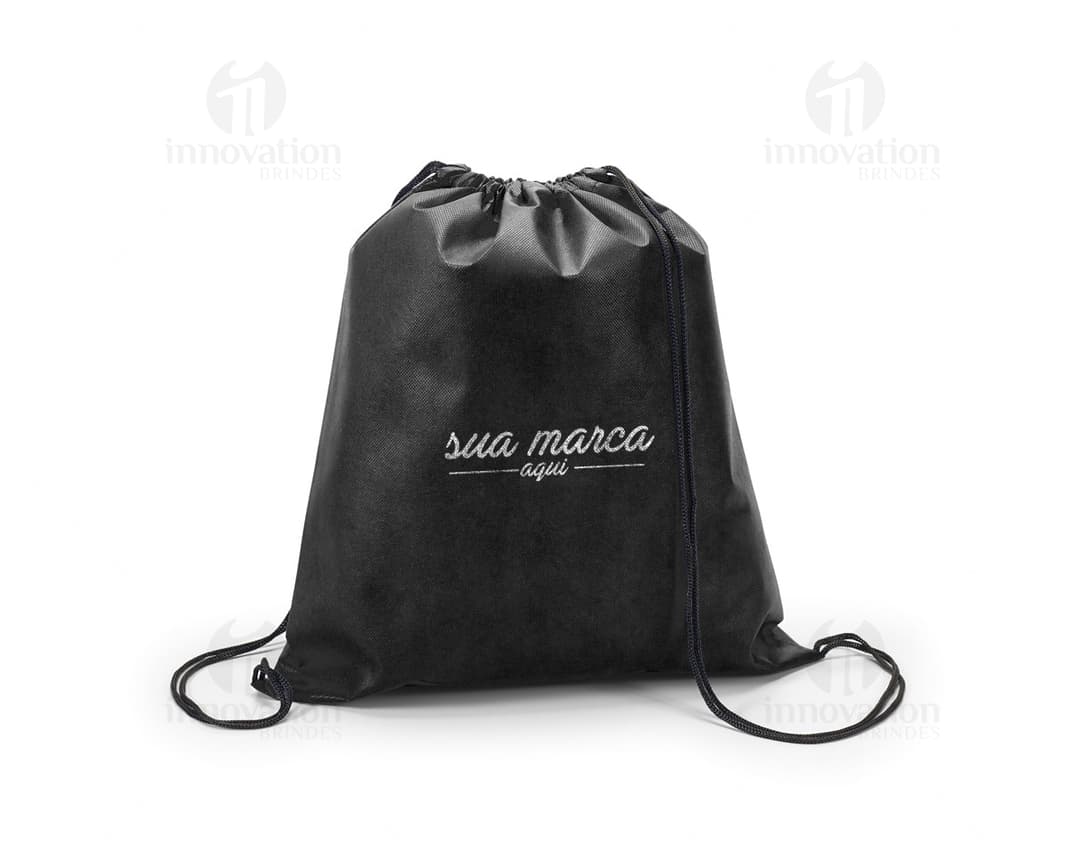 Mochila saco 370 x 410 mm - Acessório de luxo e elegante em couro, perfeito para compras ou uso diário. Prático e espaçoso
