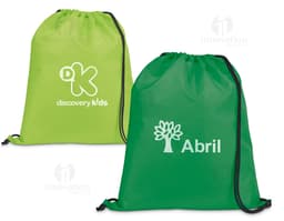 Mochila Saco 350 x 410 mm preta e moderna, feita de couro para viagens e compras, com design elegante, fecho de zíper, alça