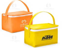 Bolsa térmica em couro elegante e resistente, perfeita para transportar seus alimentos com praticidade. Ideal para manter a