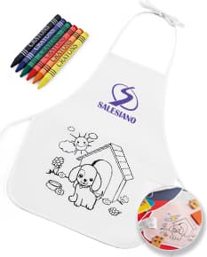 Avental para criança colorido e divertido, perfeito para estimular a criatividade dos pequenos enquanto se divertem. Feito de material de alta qualidade, com design exclusivo e resistente. Ideal para proteger as roupas enquanto seu filho se diverte desenhando e pintando. Garanta já o seu!