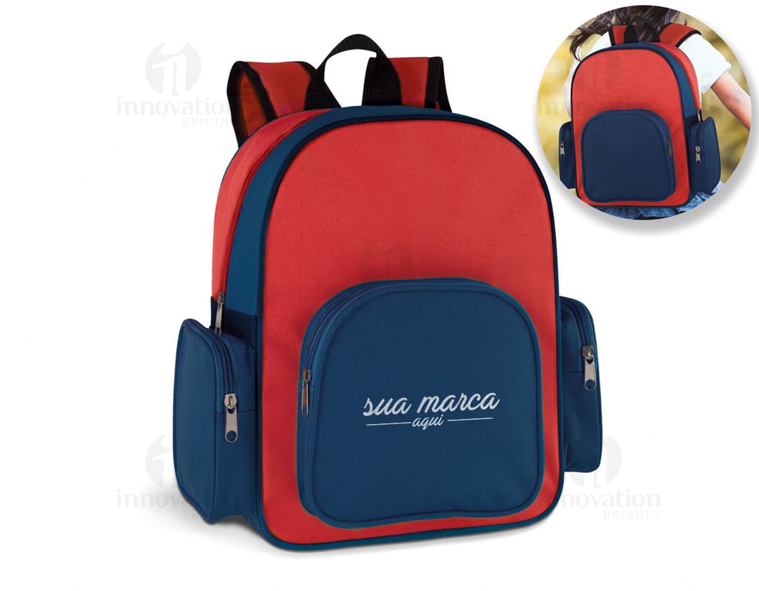Zaino per Bambini di Lusso in Pelle Nera - Perfetto per Viaggi e Gite Scolastiche. Con design moderno, spallacci regolabili e