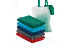 Kit toalha de praia de luxo em embalagem exclusiva. Perfeito para presentear ou usar nas suas viagens.