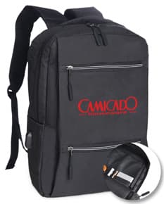 Mochila para notebook preta em couro, perfeita para viagens de negócios. Com compartimento espaçoso e design moderno, ideal para armazenar seus pertences com estilo e elegância. Acessório indispensável para executivos e profissionais que buscam praticidade e sofisticação. Garanta a sua agora e esteja sempre preparado para o sucesso!