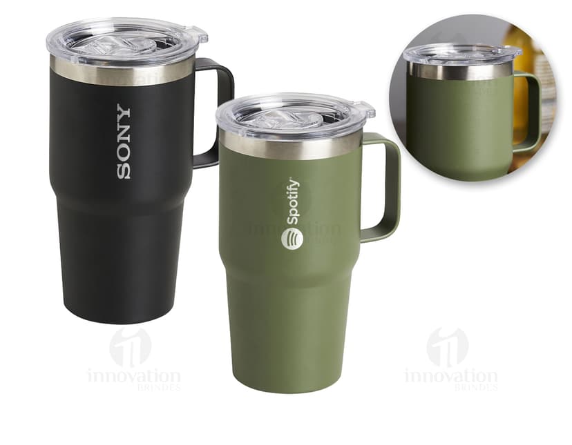 Caneca térmica inox 700ml - Mantenha suas bebidas quentes ou geladas por mais tempo com nossa caneca térmica de aço inoxidável de alta qualidade. Perfeita para o café da manhã ou um cocktail à noite, é a companhia ideal para todas as suas bebidas favoritas. Com design moderno e durável, essa caneca é o acessório perfeito para o seu dia a dia. Adquira já a sua!