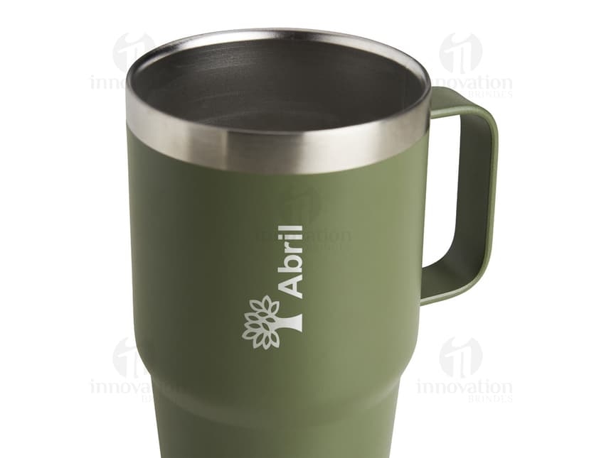 Caneca térmica inox 700ml para manter suas bebidas quentes por mais tempo. Feita de material durável e resistente, ideal para o café da manhã ou no escritório. Adquira já a sua!