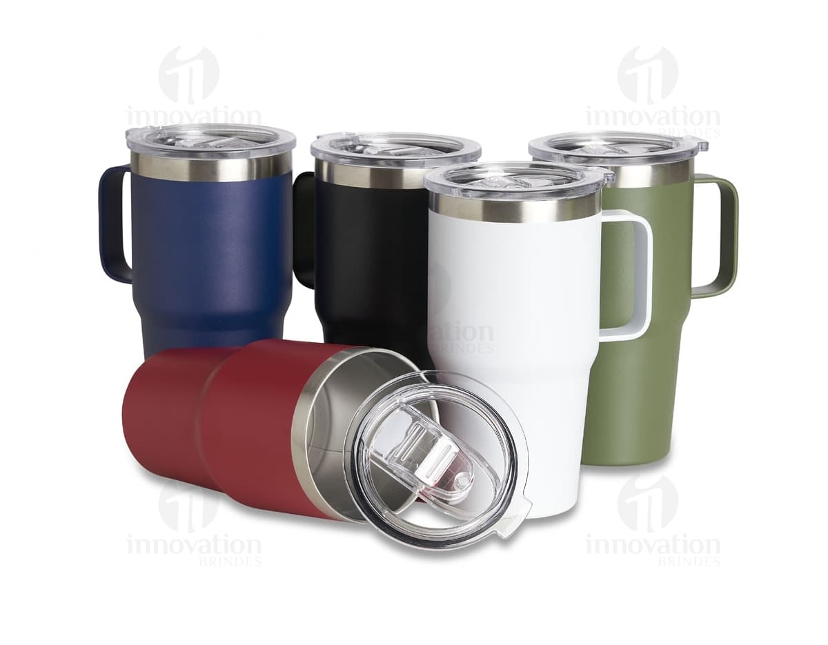 Caneca Térmica Inox 700ml - Mantenha suas bebidas quentes ou geladas por mais tempo com nossa caneca térmica de aço inoxidável de alta qualidade. Perfeita para café, chá, água ou qualquer outra bebida. Garanta a sua agora!
