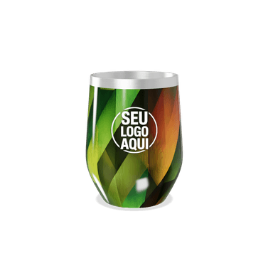 Copo Térmico Slim Estampa Geométrica Colorida personalizado