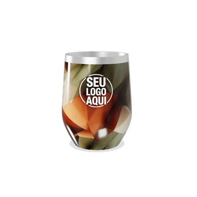 Copo Térmico Slim Estampa Abstrata Colorida personalizado