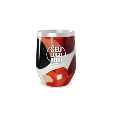 Copo Térmico Slim Estampa Abstrata Colorida personalizado