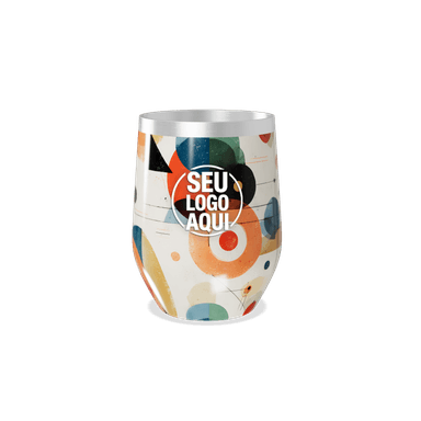 Copo Térmico Slim Colorido Geométrico personalizado
