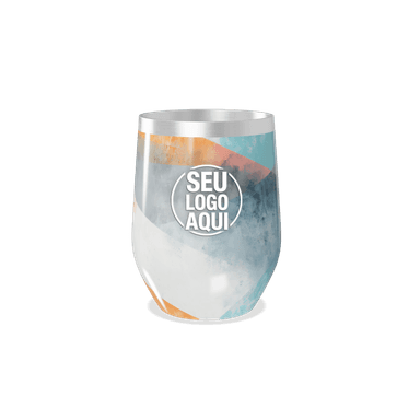 Copo Térmico Slim Geométrico Colorido Inox personalizado