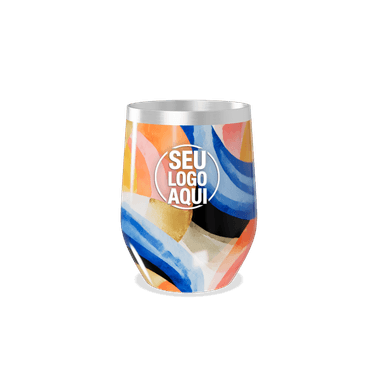 Copo Térmico Slim Estampa Colorida Aço Inox personalizado