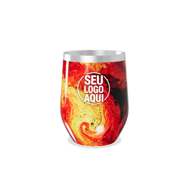 Copo Térmico Slim Design Abstrato Colorido personalizado