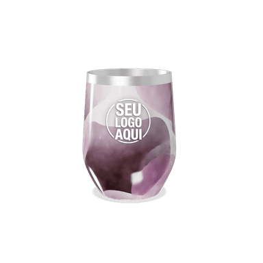 Copo Térmico Slim Roxo Metálico Aço Inox personalizado
