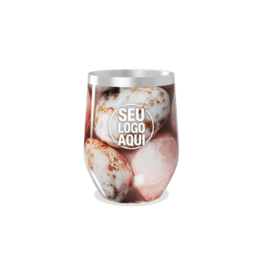 Copo Térmico Slim Transparente Com Gelo personalizado