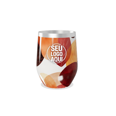 Copo Térmico Slim Folhas Outono Aço Inox personalizado