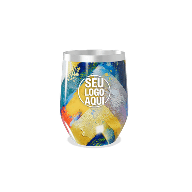 Copo Térmico Slim Aço Inox Estampa Colorida personalizado