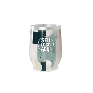 Copo Térmico Slim Design Abstrato Aço Inox personalizado