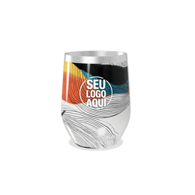 Copo Térmico Slim Estampa Colorida Abstrata personalizado