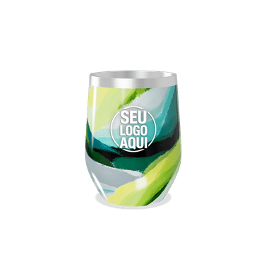 Copo Térmico Slim Colorido Abstrato Aço Inox personalizado