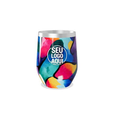 Copo Térmico Slim Colorido Aço Inox personalizado