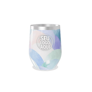 Copo Térmico Slim Estampa Pastel Aquarela personalizado
