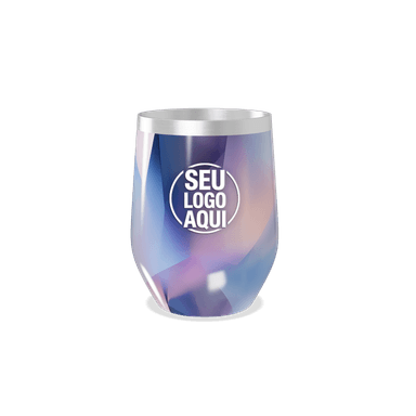 Copo Térmico Slim Cristal Multicolorido personalizado