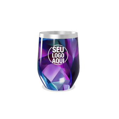 Copo Térmico Slim Estampa Geométrica Colorida personalizado