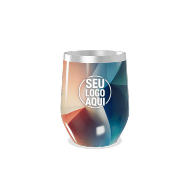 Copo Térmico Slim Design Geométrico Colorido personalizado