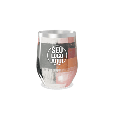 Copo Térmico Slim Estampa Geométrica Colorida personalizado