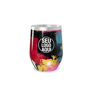 Copo Térmico Slim Colorido Aço Inox personalizado