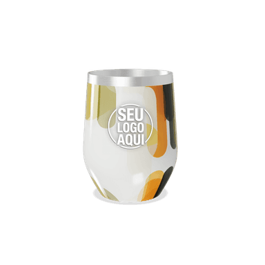 Copo Térmico Slim Estampa Colorida Aço Inox personalizado