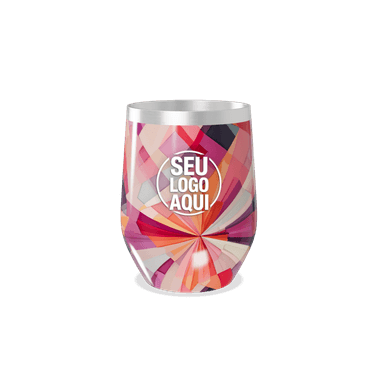 Copo Térmico Slim Estampa Colorida Abstrata personalizado
