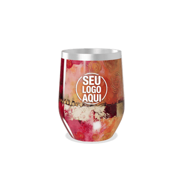 Copo Térmico Slim Estampa Abstrata Colorida personalizado