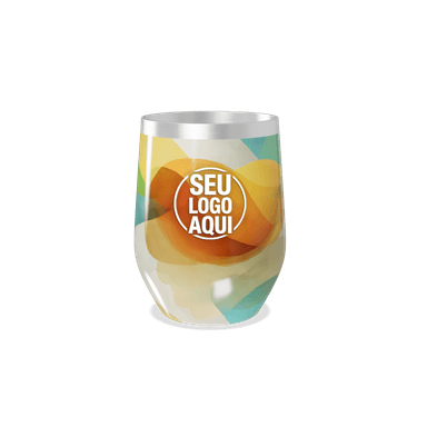 Copo Térmico Slim Estampa Colorida Vidro personalizado